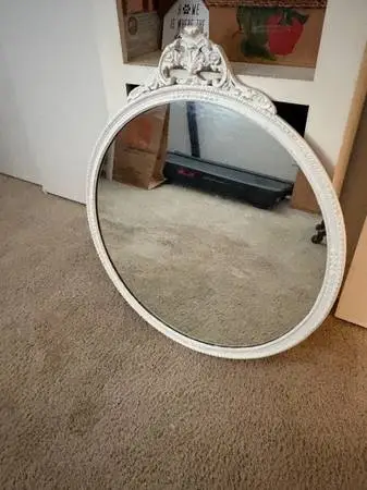 White old mirror