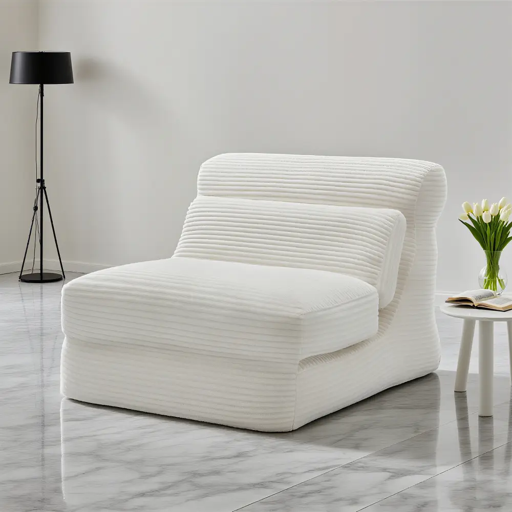 Folding Convertible Sofa Bed, Modern Corduroy Futon Sleeper Chair 3 in 1 (Free Home Delivery)