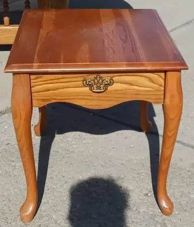 Solid Oak Nightstand / End Table
