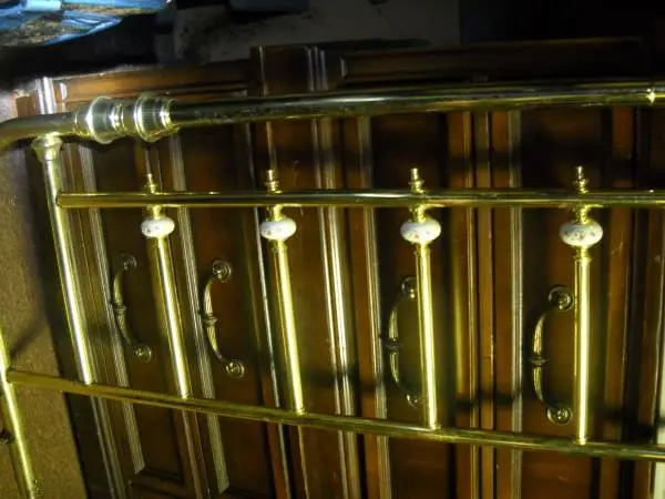 5 foot brass looking head board
