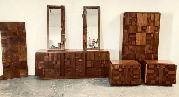 LANE Staccato - Mid century Solid wood SET or separated.
