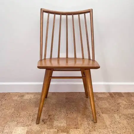 RARE Seven Spindle Chair by Leslie Diamond for Conant Ball MCM