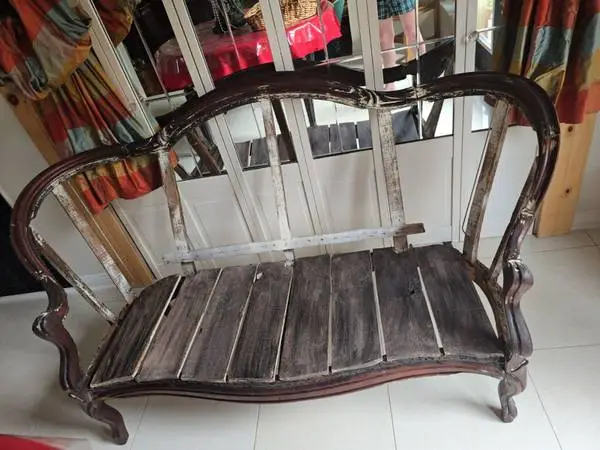 Antique satee - ready to be upholstered