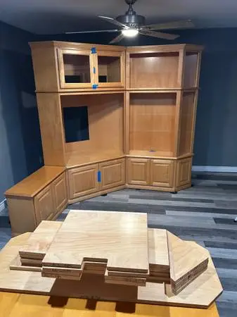 Entertainment Center Custom Built by Mr Corner.