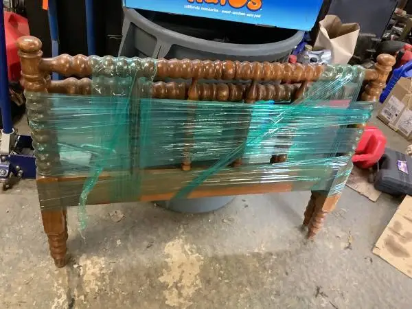 Antique twin bed frame and rails