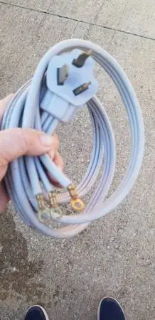Three terminal 3 prong dryer cord