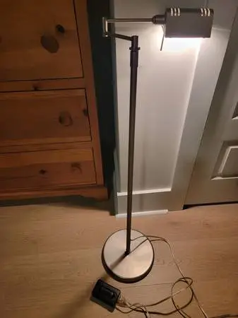 Halogen Fully Adjustable Swing Arm Floor Lamp