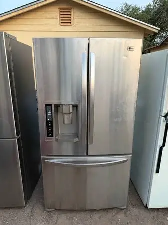 LG Silver Stainless Steel Refrigerator For Sale $450 Or Best Offer