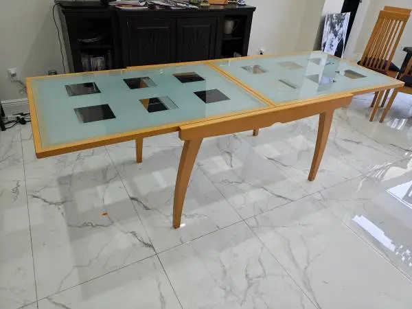 Dining room table and chairs