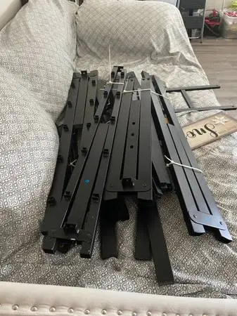 18 inch full size black metal bed frame excellent condition plenty st