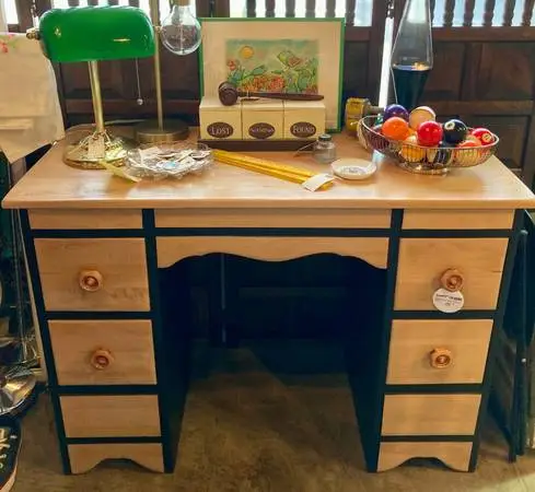 Beautiful Vintage Solid Wood Desk