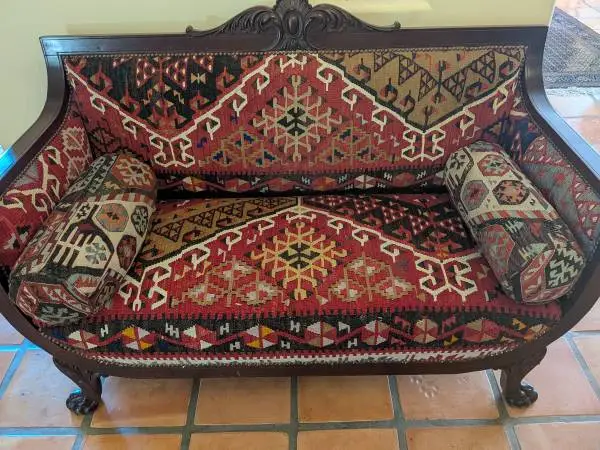 Beautiful antique sofa and matching 2 chairs