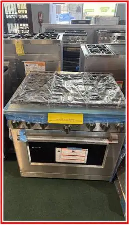 Café – 36-inch Gas Range with 6 Burners 6.2 Cu. Ft. – Stainless