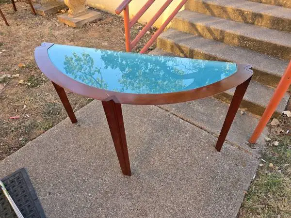 Glass Top Entry Table