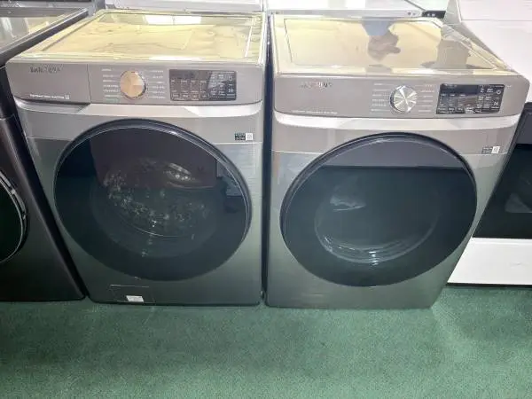 Samsung* 4.5 Cu. Ft. Front Load Washer and 7.5 Cu. Ft. Electric Dryer