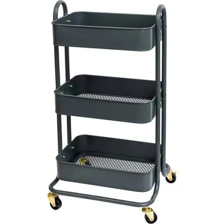 3 Shelf Metal Cart with Wheels- New in Box