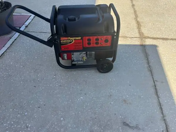 Coleman generator 6250 watts