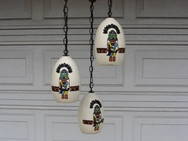 MCM  KACHINA swag lamp.