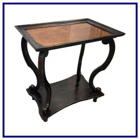 Acquisitions By Henredon Stuart Burl Wood Side Table