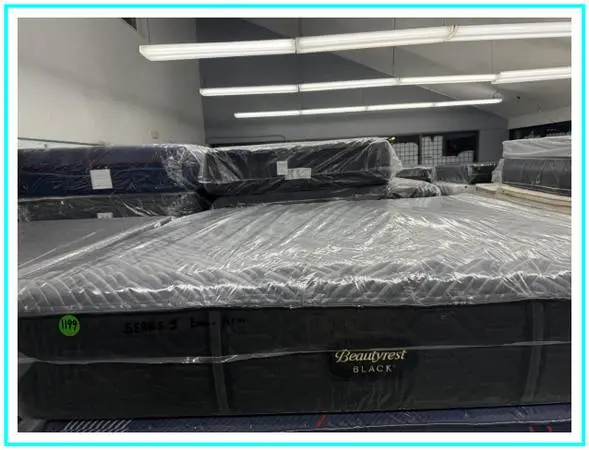 KING SIZE SIMMONS BEAUTYREST BLACK SERIES 1 MATTRESS & BOXES BED SET