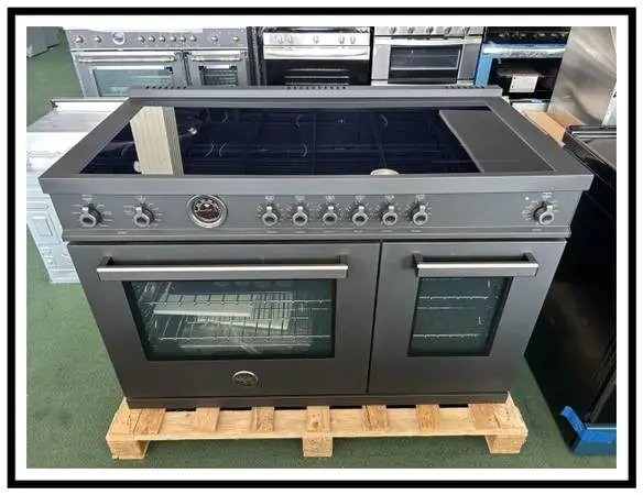 Bertazzoni Professional Series 48 In. Induction Range- Black Carbonio