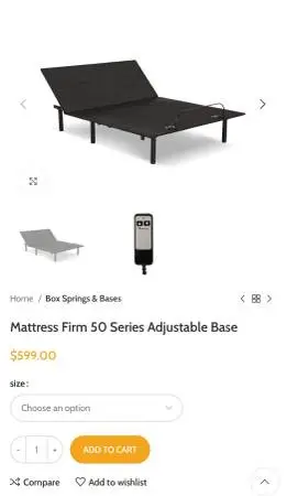 King Size Bed Electric Adjustable Mattress Base