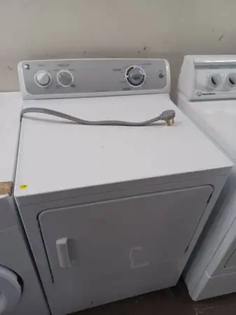 GE White Front Load Electric Dryer
