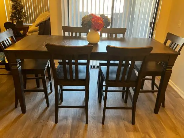 4,500 Like-New 9-Pc Solid Wood Dining Set for $860(My Loss, Your Gain)