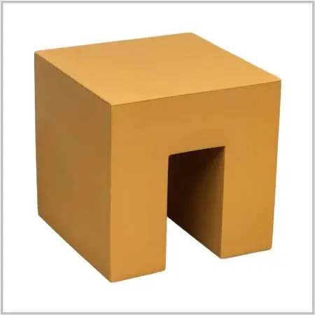 New Lella & Massimo Vignelli For Heller Vignelli Cube Stool, Outdoor