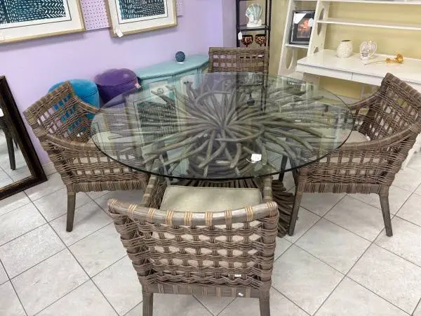 Century Furniture Curate Knot Dining Table & 4 Chairs