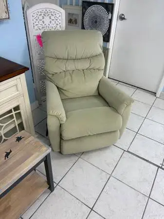 Lazy Boy Light Sage Green Reclining Chair