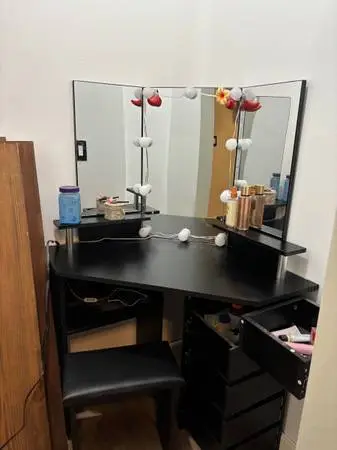 Makeup Vanity with stool