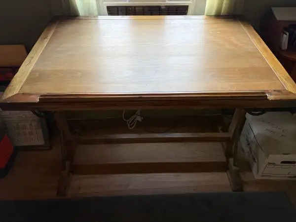Architectural Drafting Table and Chair