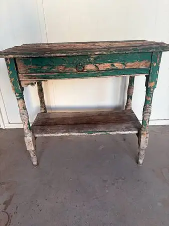 Rustic wood table