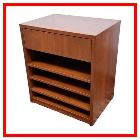 Cherry Wood Media Storage Cabinet