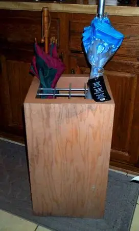 UMBRELLA pool stick HOLDER Industrial office home Oak Furniture Stand