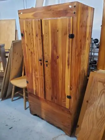 Vintage cedar wardrobe