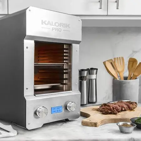Kalorik Pro 1500°F Electric Steakhouse Grill, in Stainless Steel
