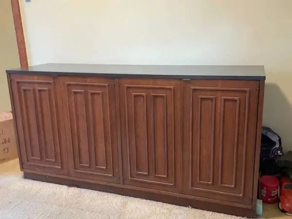 Vintage 70s Credenza, Buffet, Storage Cabinet