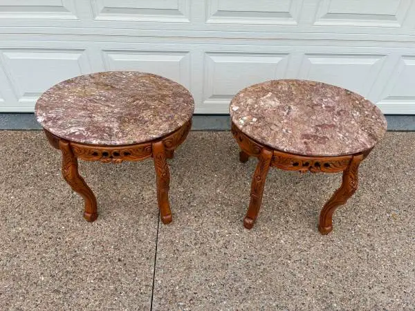 Marble End Tables