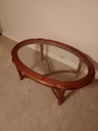 Glass & Wood Table