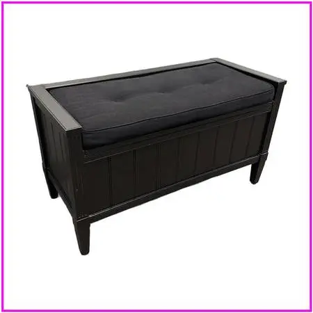Crate & Barrel Morrison Storage Bench, Ebony