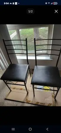 2 matching chairs $30 voice calls only