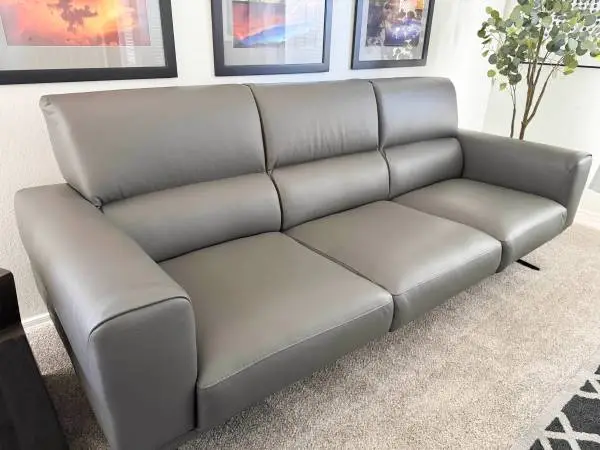 Abbyson Italian Leather Couch and Chair - Like New