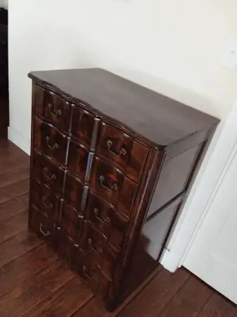 5 Drawer All Wood Dresser Beautifully Restored