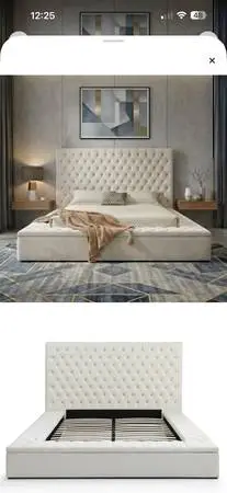 King size platform bed NEW