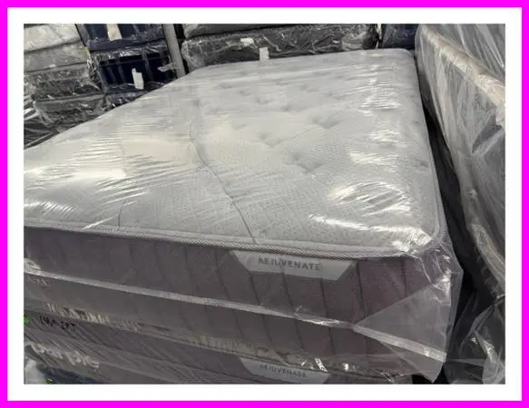 QUEEN SIZE PURPLE LUXE REJUVENATE MATTRESS & BOX SPRING BED SET