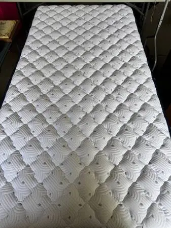 NEW!! Twin Mattress, Boxspring, Frame & Waterproof Mattress Protector