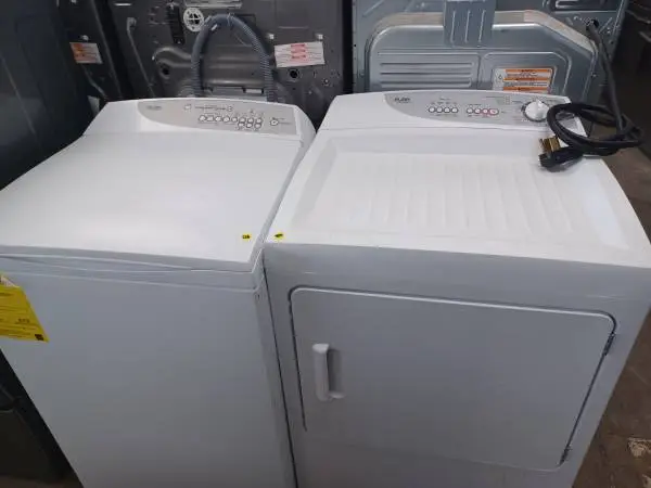 Elba White Top Load Washer/Electric Dryer Set