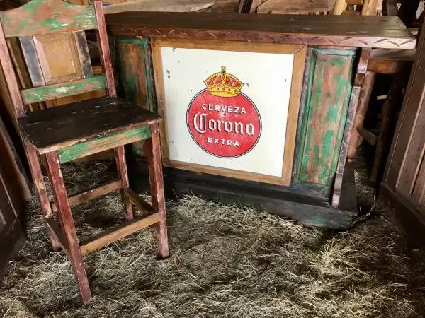 Unique corona bar and barstools